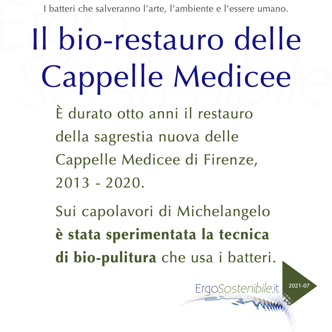 quarta slide sul bio-restauro delle Cappelle Medicee