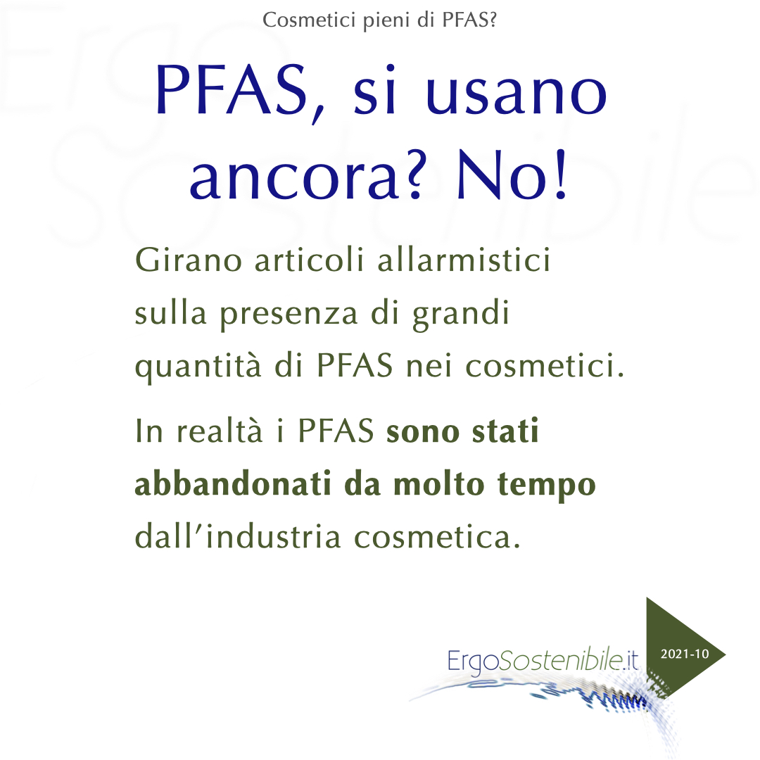 terza slide sui cosmetici e pfas