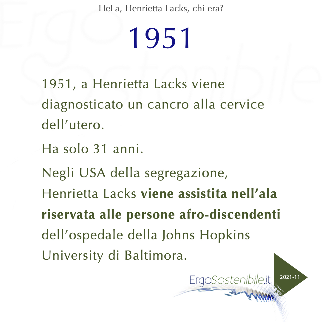 seconda slide HeLa, Henrietta Lacks, chi era?