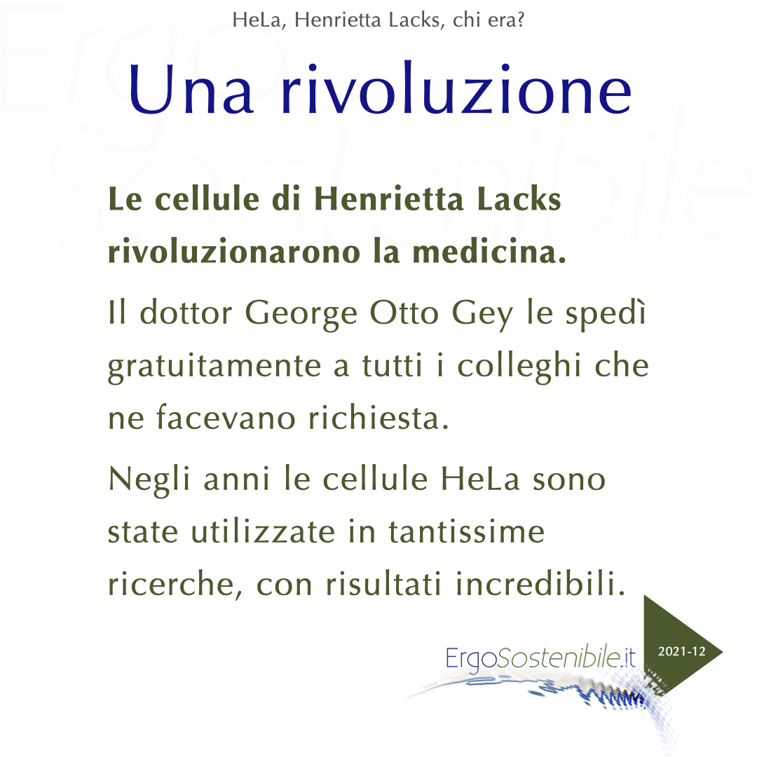 seconda slide HeLa, Henrietta Lacks, chi era?